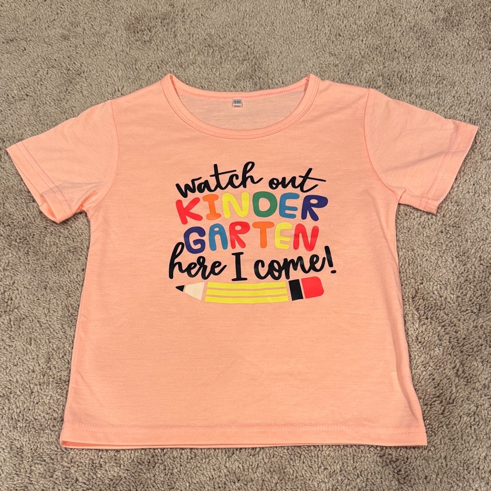 Girls 5/6 Kindergarten Shirt